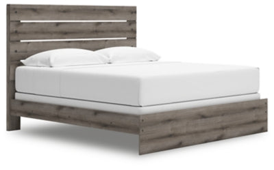 Ashley Urbanoore Brown Gray King Panel Bed