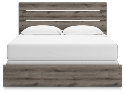 Ashley Urbanoore Brown Gray King Panel Bed