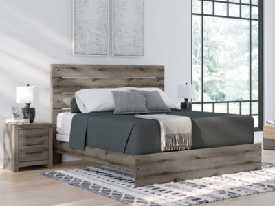 Ashley Urbanoore Brown Gray King Panel Bed