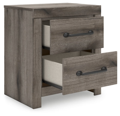 Ashley Urbanoore Brown Gray Nightstand