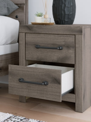 Ashley Urbanoore Brown Gray Nightstand