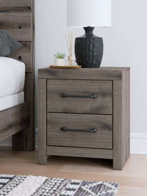 Ashley Urbanoore Brown Gray Nightstand