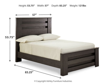Ashley Brinxton Charcoal Full Panel Bed