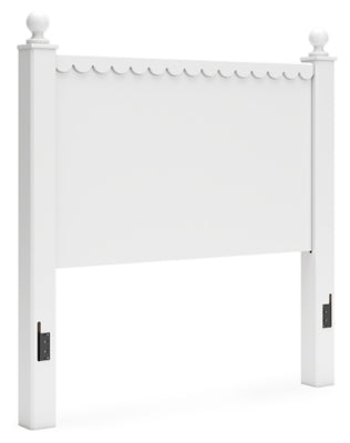 Ashley Mollviney White Full Panel Headboard