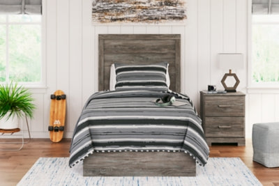 Ashley Ralinksi Gray Twin Panel Bed