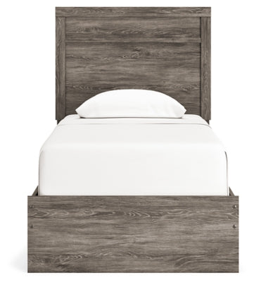 Ashley Ralinksi Gray Twin Panel Bed