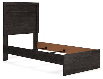 Ashley Belachime Charcoal Twin Panel Bed