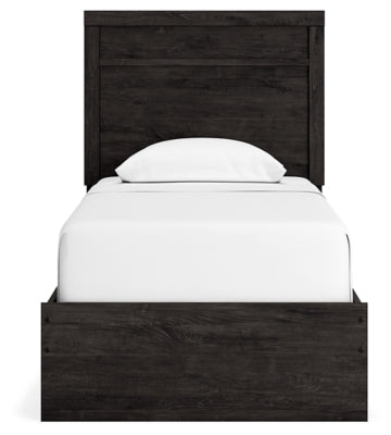 Ashley Belachime Charcoal Twin Panel Bed