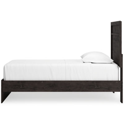 Ashley Belachime Charcoal Twin Panel Bed