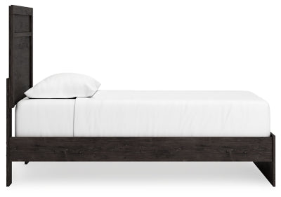 Ashley Belachime Charcoal Twin Panel Bed