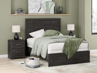 Ashley Belachime Charcoal Full Panel Bed