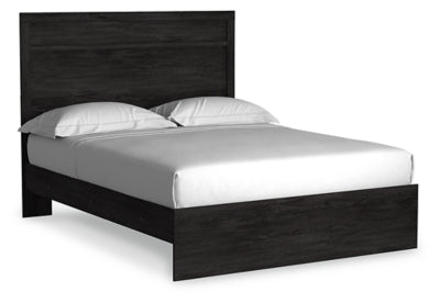 Ashley Belachime Charcoal Queen Panel Bed
