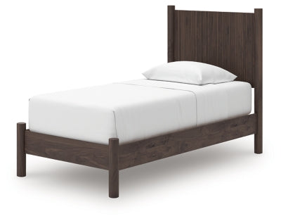 Ashley Cadmori Brown Twin Panel Platform Bed