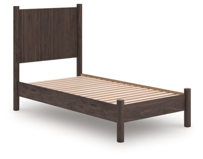 Ashley Cadmori Brown Twin Panel Platform Bed
