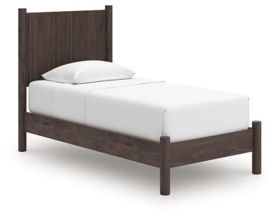 Ashley Cadmori Brown Twin Panel Platform Bed