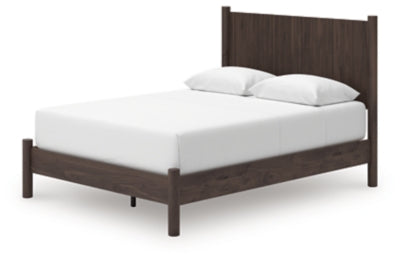 Ashley Cadmori Brown Queen Panel Platform Bed