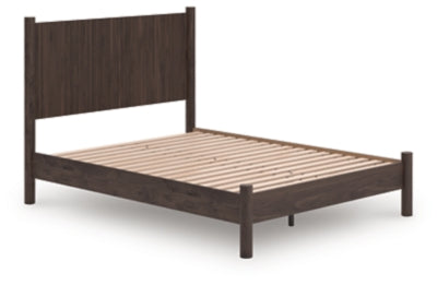 Ashley Cadmori Brown Queen Panel Platform Bed