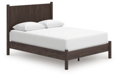 Ashley Cadmori Brown Queen Panel Platform Bed