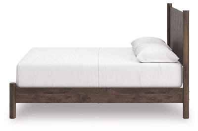 Ashley Cadmori Brown Queen Panel Platform Bed