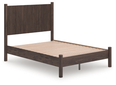 Ashley Cadmori Brown Full Panel Platform Bed
