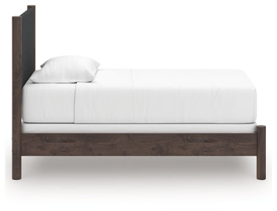 Ashley Cadmori Brown Twin Upholstered Panel Bed