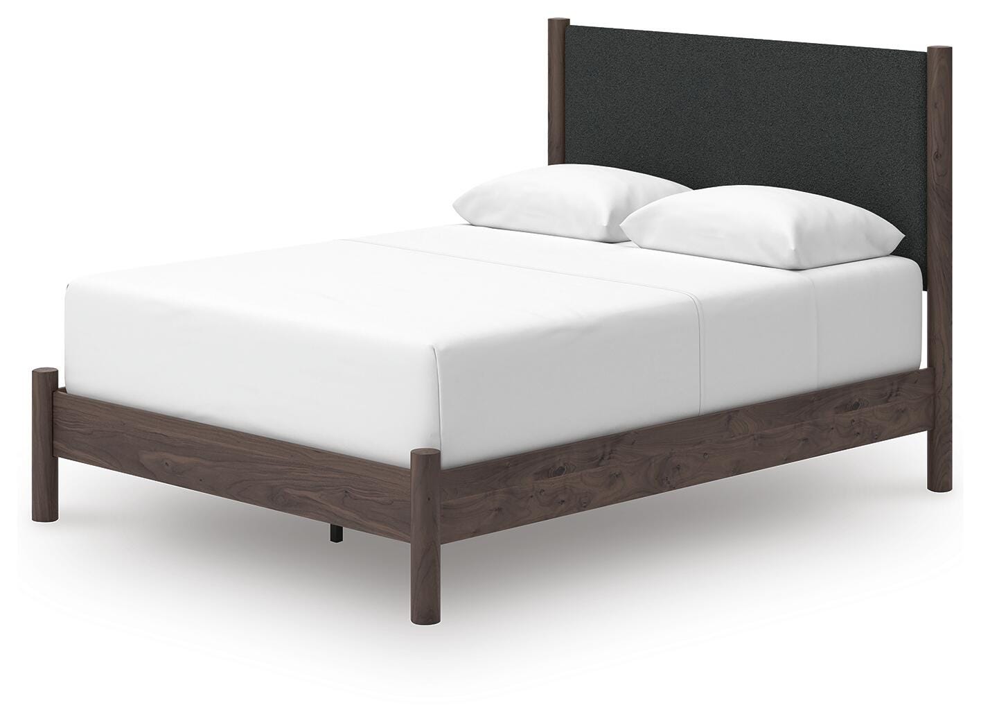 Ashley Cadmori Brown Queen Upholstered Panel Bed