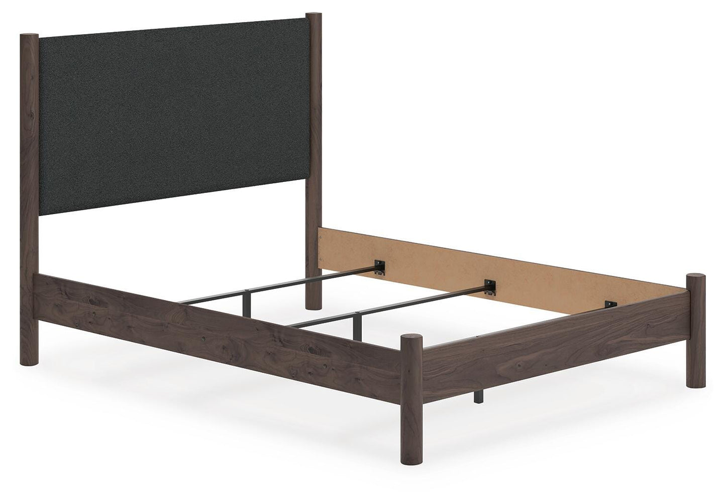 Ashley Cadmori Brown Queen Upholstered Panel Bed