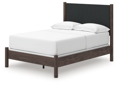 Ashley Cadmori Brown Full Upholstered Panel Bed