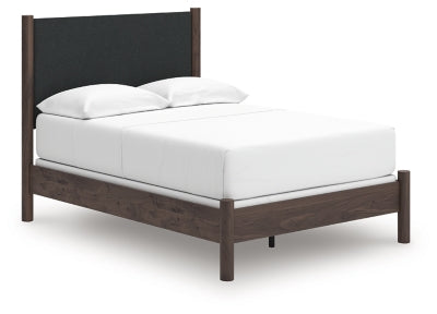 Ashley Cadmori Brown Full Upholstered Panel Bed