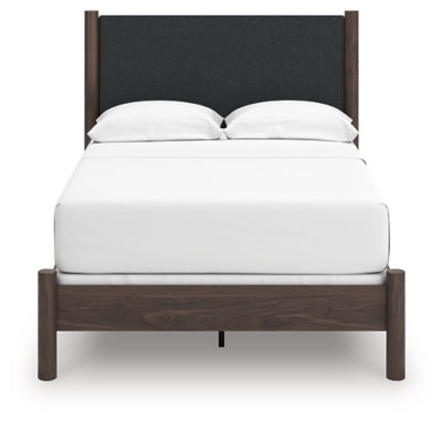 Ashley Cadmori Brown Full Upholstered Panel Bed