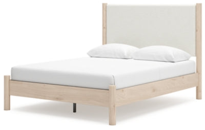 Ashley Cadmori Two-tone Queen Upholstered Panel Bed