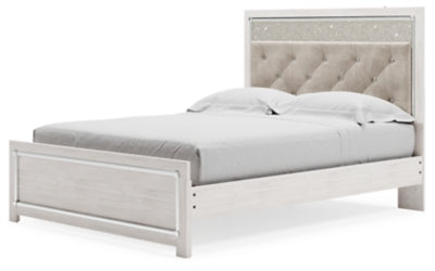 Ashley Altyra White Queen Platform Panel Bed