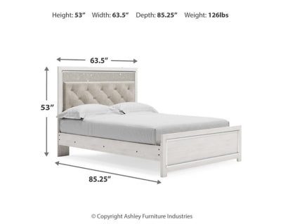 Ashley Altyra White Queen Panel Bed