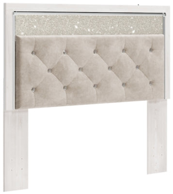 Ashley Altyra White Queen Upholstered Panel Headboard