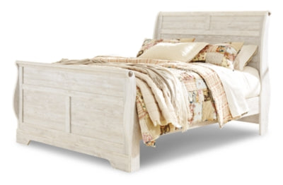 Ashley Willowton Whitewash Queen Sleigh Bed