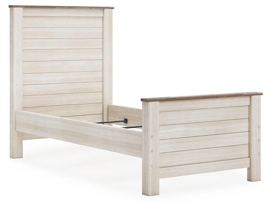 Ashley Willowton Whitewash Twin Panel Bed