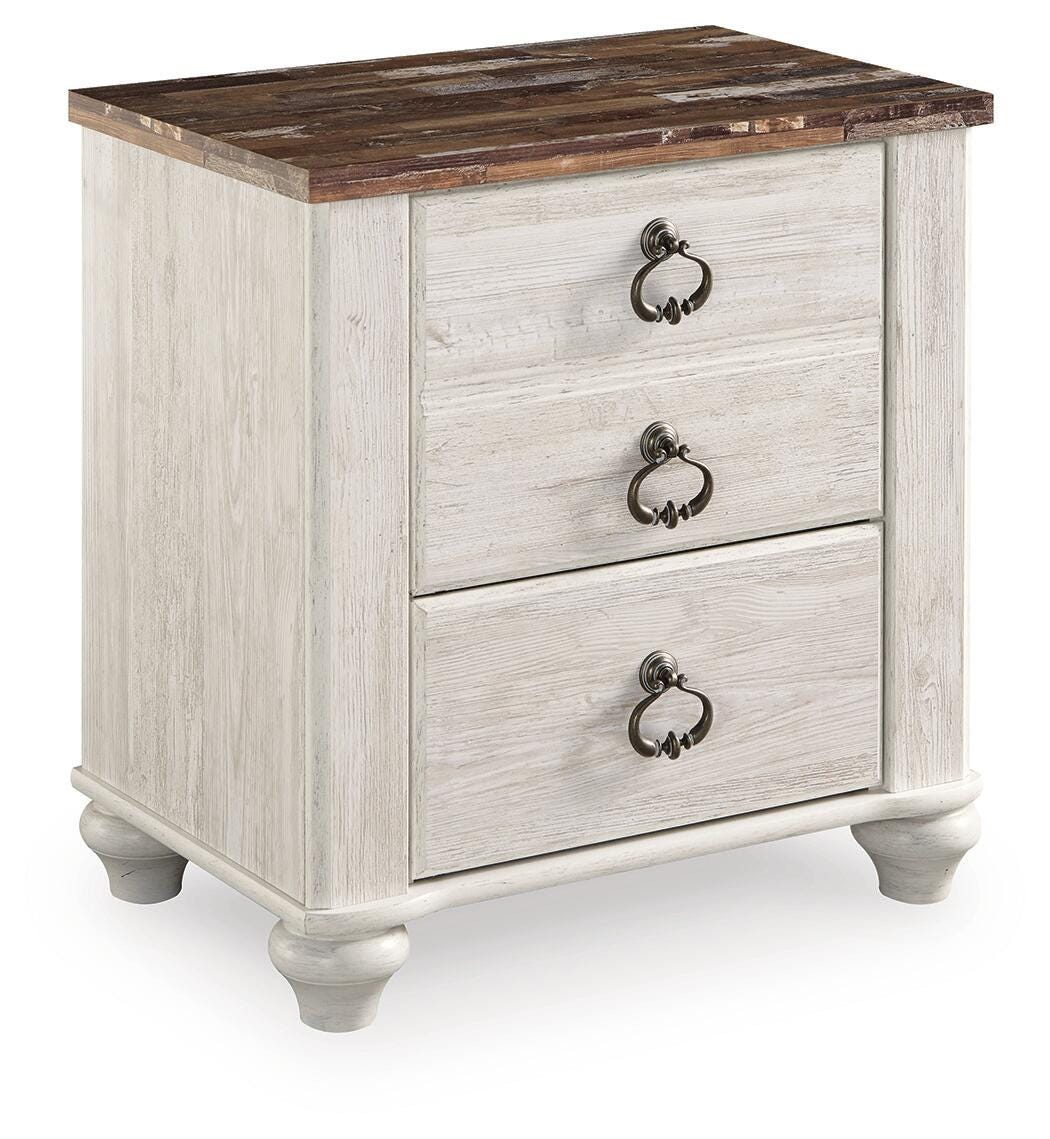 Ashley Willowton Whitewash Nightstand