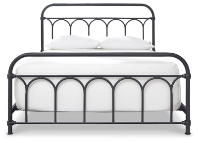 Ashley Nashburg Black Queen Metal Bed