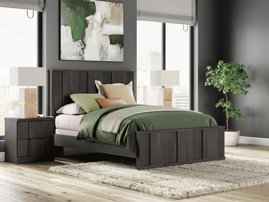 Ashley Jadiston Dark Brown Queen Panel Bed