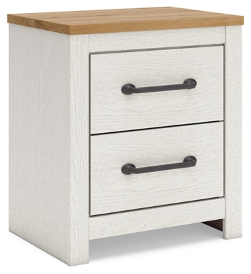 Benchcraft Linnocreek White Warm Brown Nightstand