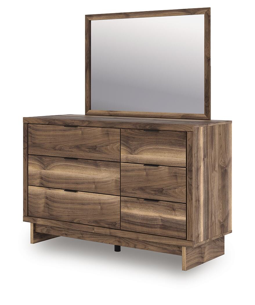 Ashley Zadilyn Brown Dresser and Mirror