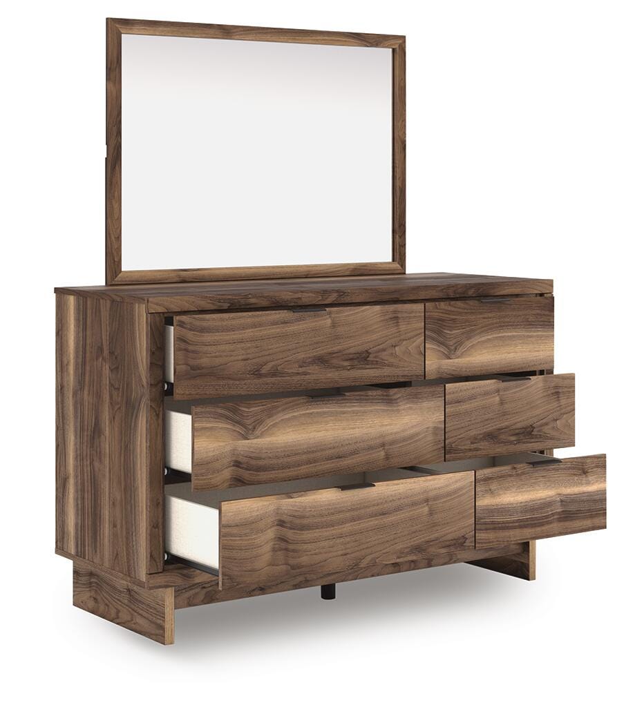 Ashley Zadilyn Brown Dresser and Mirror