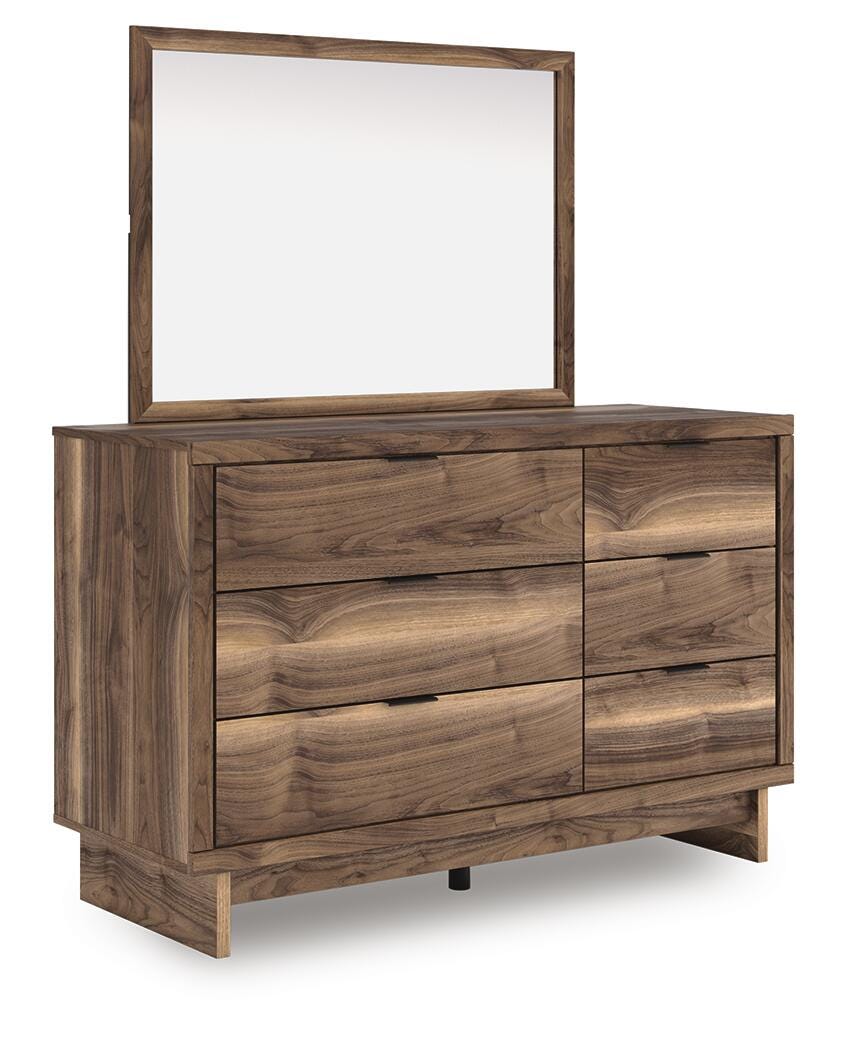 Ashley Zadilyn Brown Dresser and Mirror