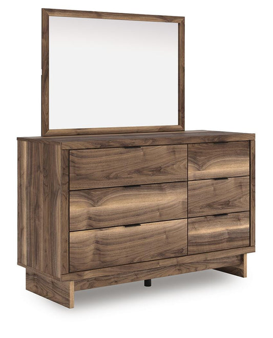 Ashley Zadilyn Brown Dresser and Mirror