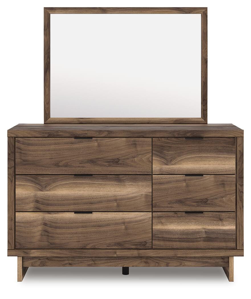 Ashley Zadilyn Brown Dresser and Mirror