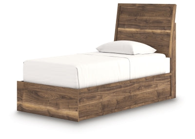 Ashley Zadilyn Brown Twin Panel Bed