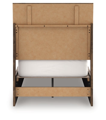 Ashley Zadilyn Brown Twin Panel Bed
