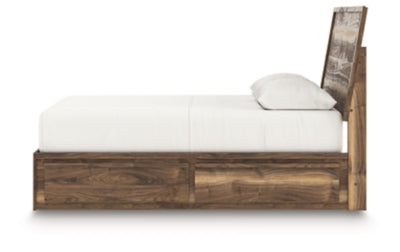 Ashley Zadilyn Brown Queen Panel Bed with Storage