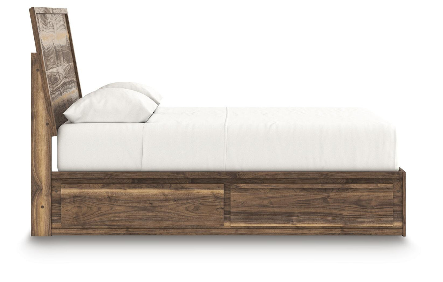 Ashley Zadilyn Brown Queen Panel Bed with Storage