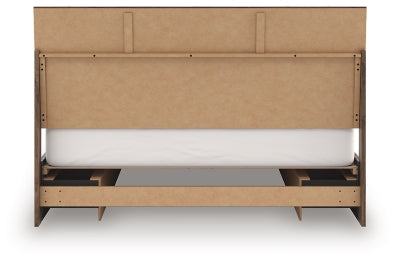 Ashley Zadilyn Brown King Panel Bed with Storage